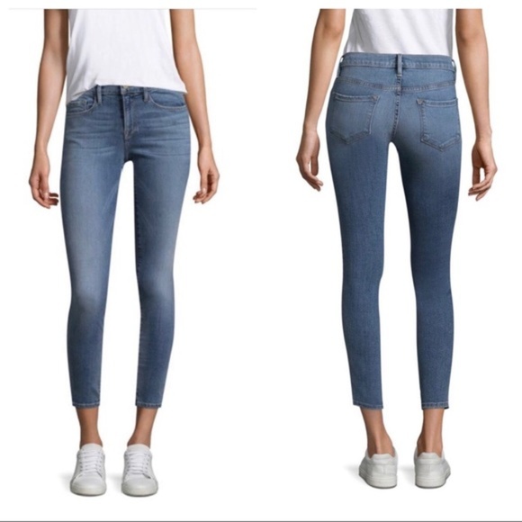 Frame Denim Denim - Frame Le Skinny De Jeanne Crop Blue Jeans 30